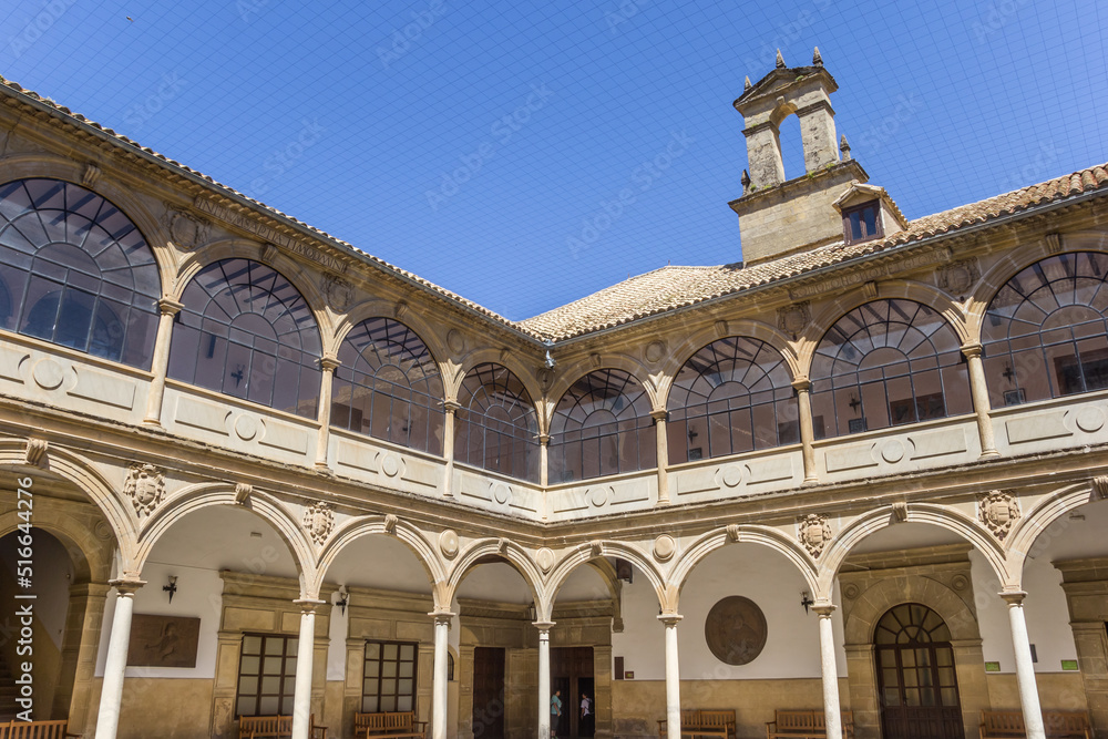 Courtyard of the old university of Baeza, Spain