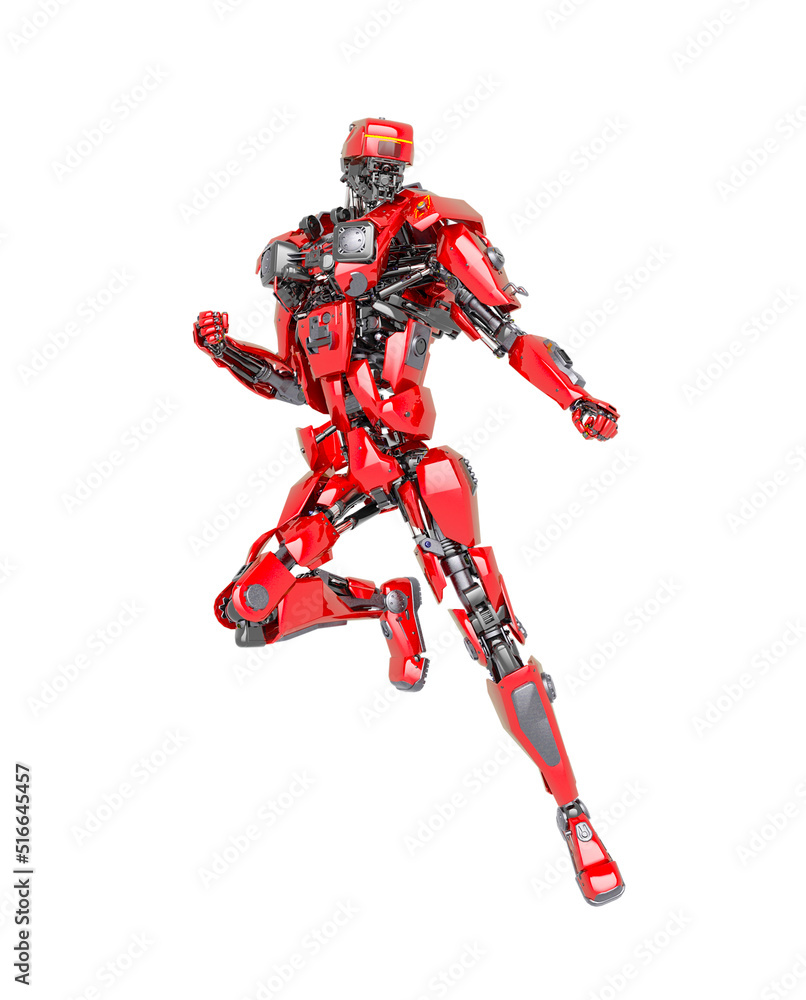 master robot is floating and also looking for combat in white background master robot is floating and also looking for combat in white background