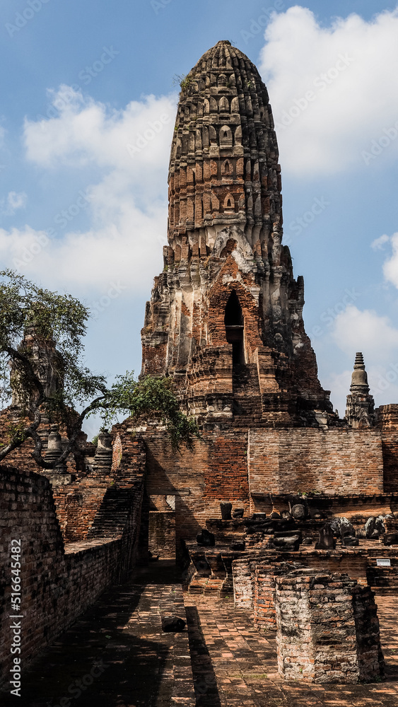 The historical city of Ayutthaya in Thailand