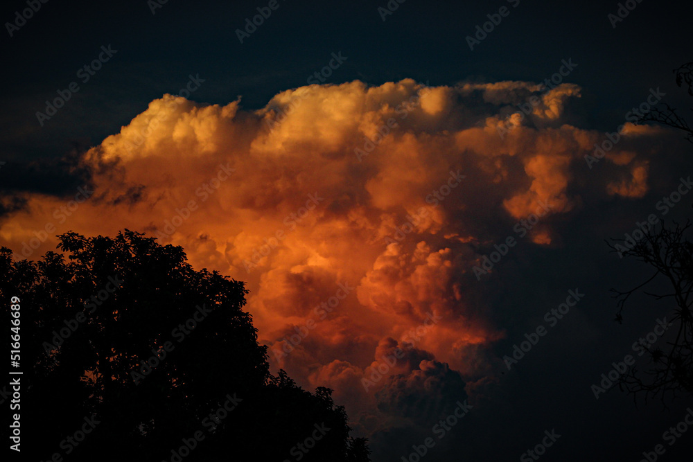 Nubes en atardecer