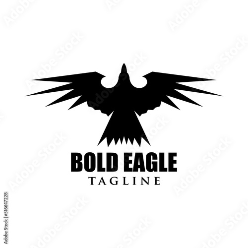 Bold eagle vector logo design