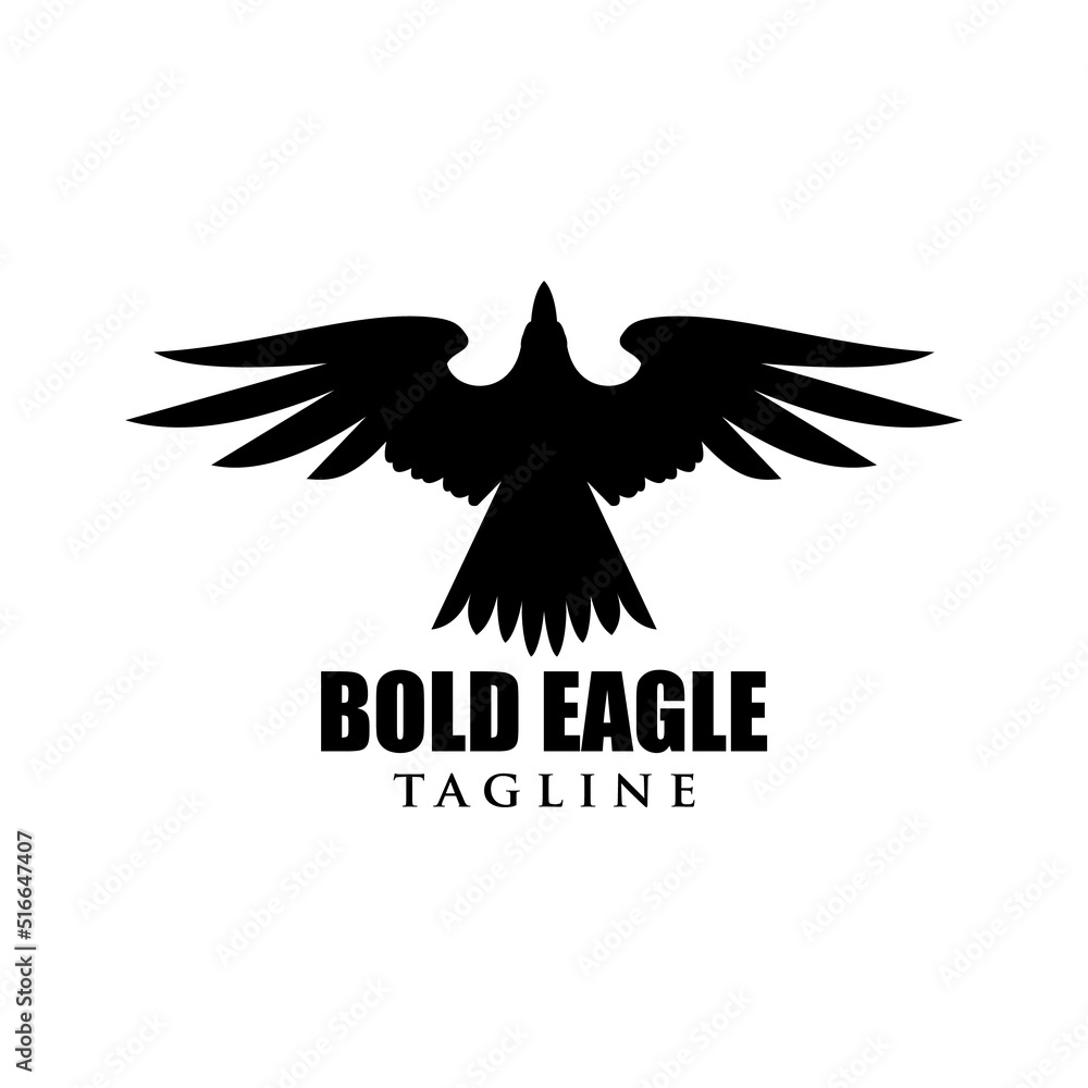 Obraz premium Bold eagle vector logo design