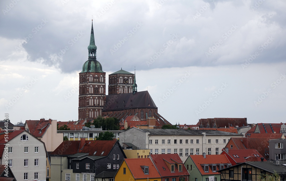 Stralsund mit Kirche St. Nikolai
