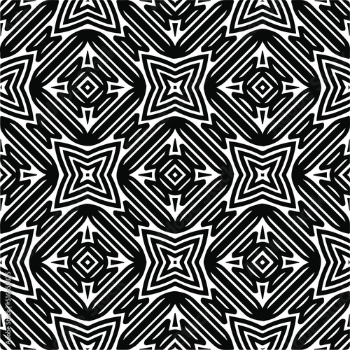 Abstract background with black and white pattern. Unique geometric vector swatch. Perfect for site backdrop  wrapping paper  wallpaper  textile and surface design. 