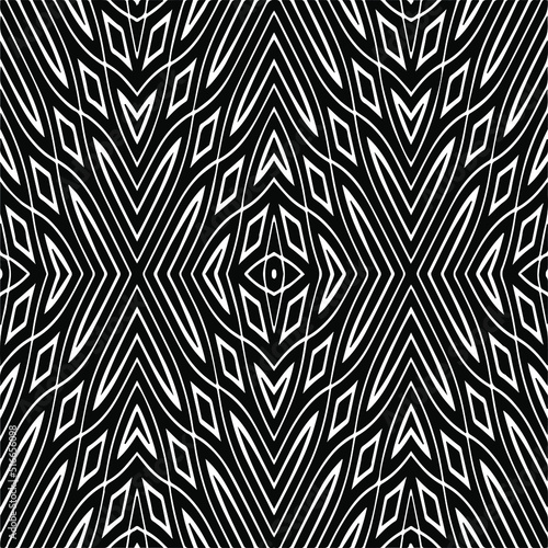  Abstract background with black and white pattern. Unique geometric vector swatch. Perfect for site backdrop, wrapping paper, wallpaper, textile and surface design. 