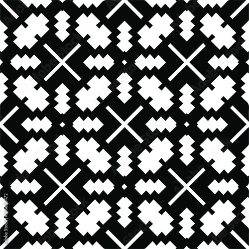  Abstract background with black and white pattern. Unique geometric vector swatch. Perfect for site backdrop  wrapping paper  wallpaper  textile and surface design.  