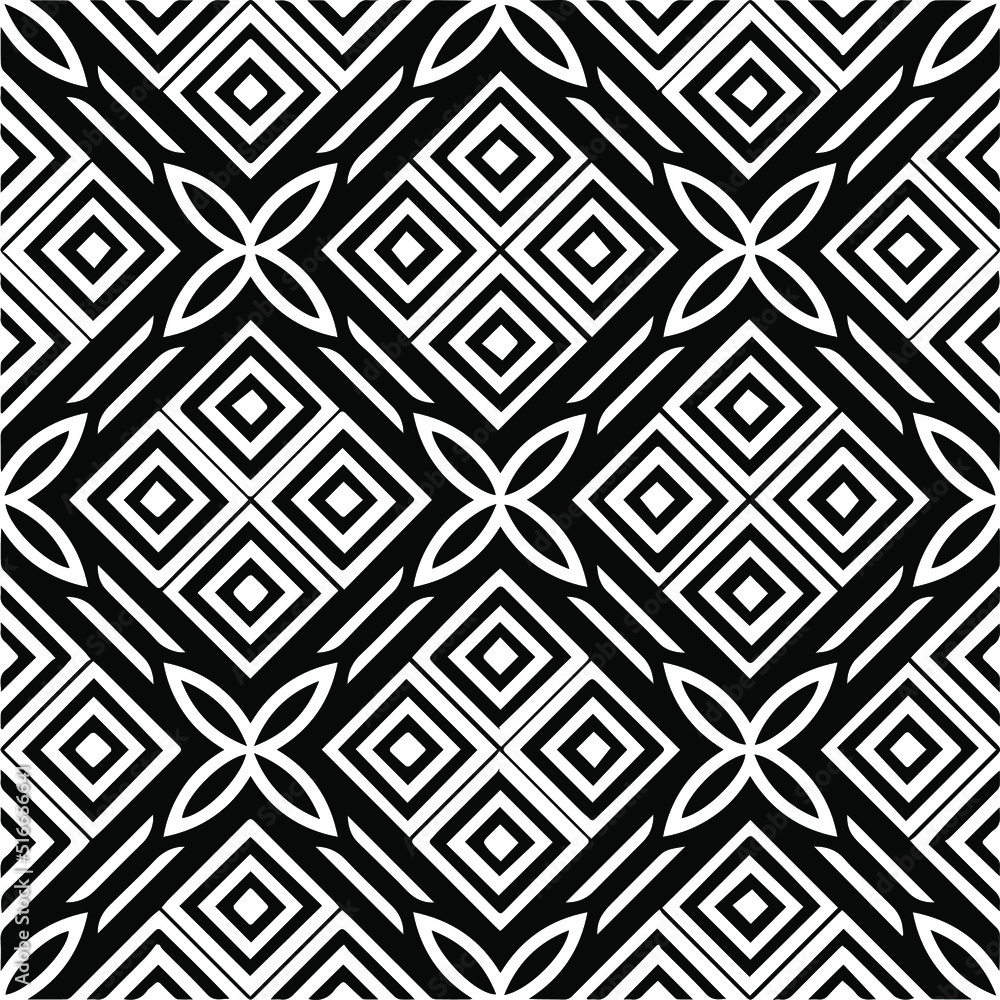 
Abstract background with black and white pattern. Unique geometric vector swatch. Perfect for site backdrop, wrapping paper, wallpaper, textile and surface design. 
