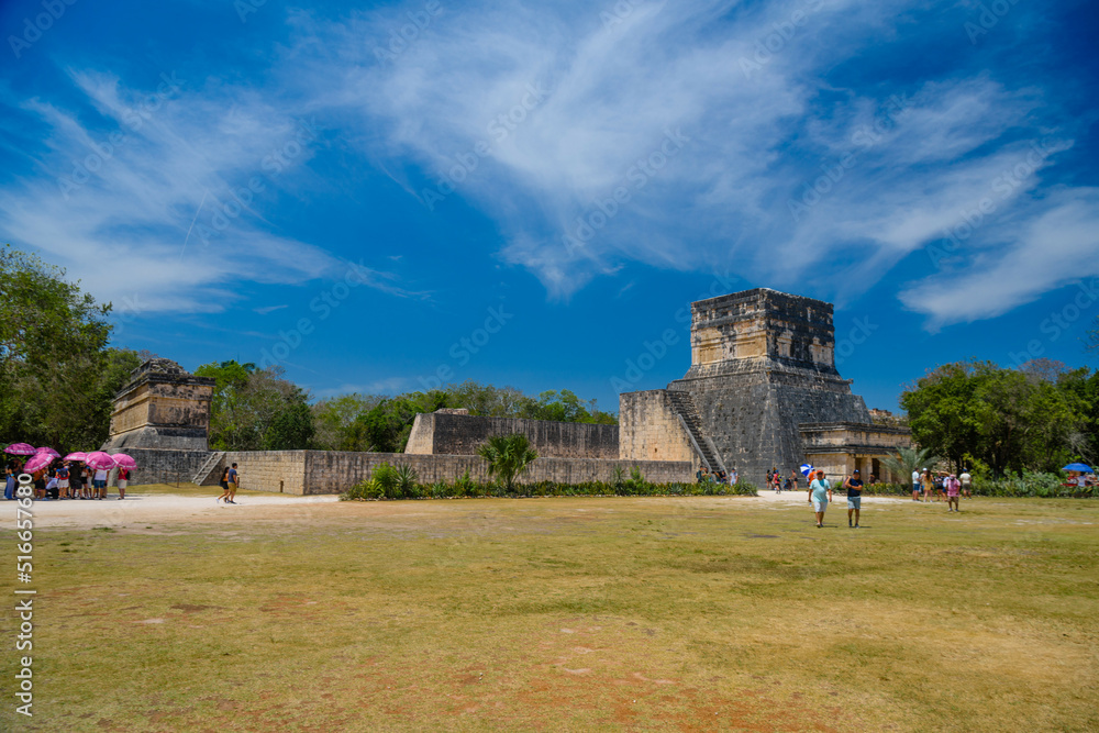 The Grand Ball Court, Gran Juego de Pelota of Chichen Itza archaeological site in Yucatan, Mexico The Grand Ball Court, Gran Juego de Pelota of Chichen Itza archaeological site in Yucatan, Mexico