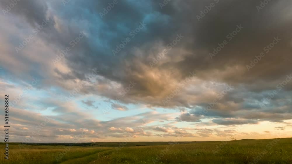 Amazingly beautiful cloudscape. Picturesque timelapse of white fluffy clouds moving softly on the clear blue sky. Amazingly beautiful cloudscape. Picturesque timelapse of white fluffy clouds moving softly on the clear blue sky.