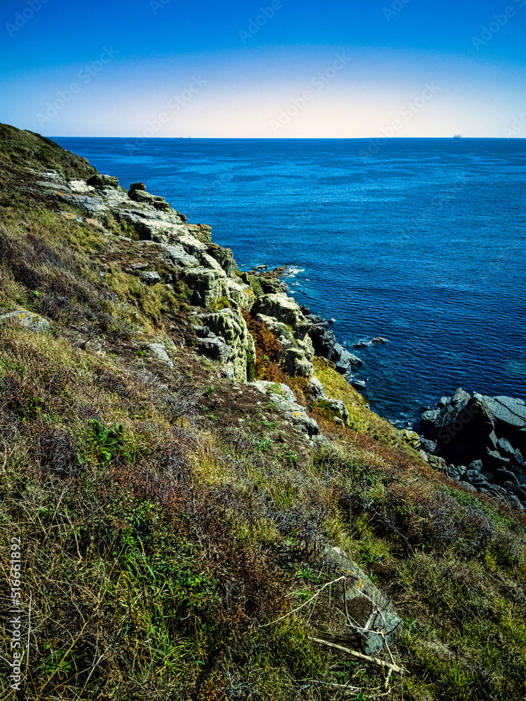 Cornish ocean - view from The Lizard Point - Cornwall, United Kingdom Cornish ocean - view from The Lizard Point - Cornwall, United Kingdom