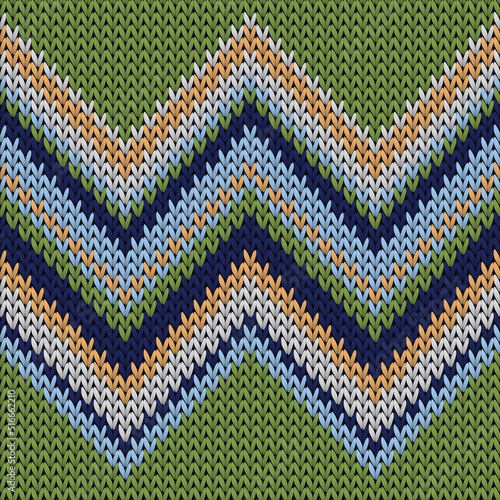 Fashionable zig zal lines knitted texture