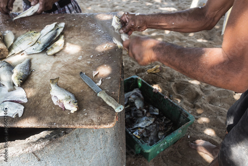 Itapua beach fishermen colony in Vila Velha