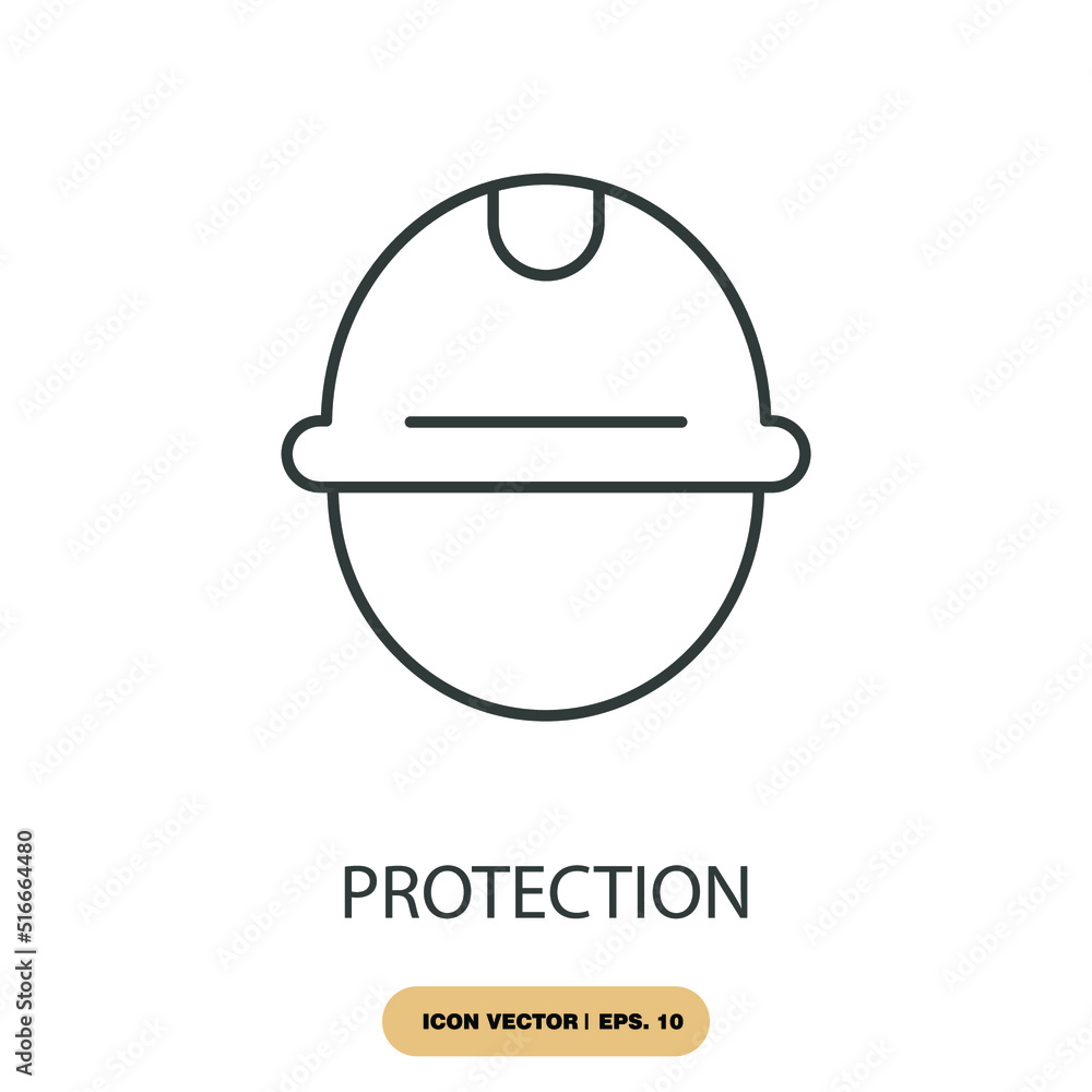 protection icons symbol vector elements for infographic web Stock ...