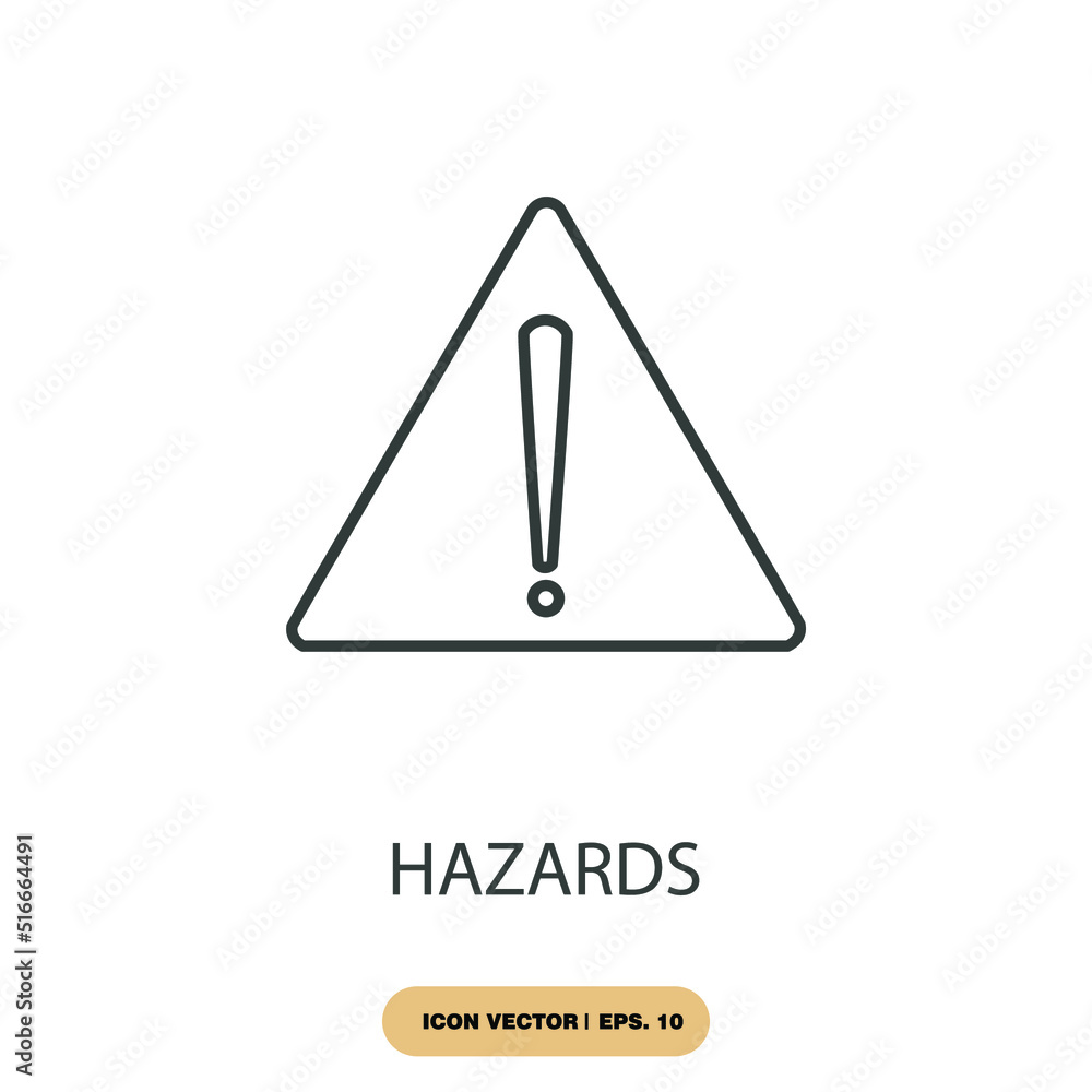hazards icons symbol vector elements for infographic web hazards icons symbol vector elements for infographic web