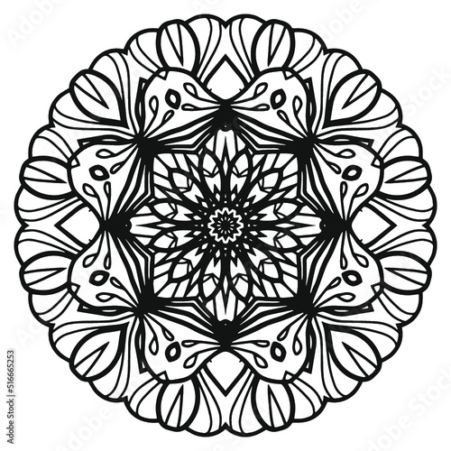Ready to Print Printables Paper Mandala Coloring for Adult Therapy Relaxation Doodle Flowers Children Art Pattern Floral Relaxing Art Ready made Sketch Drawing Kids and Adult Kids A-Z Family Drawing 