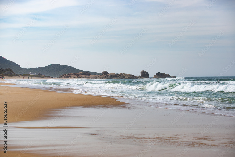 Fototapeta premium waves on the beach in brazil