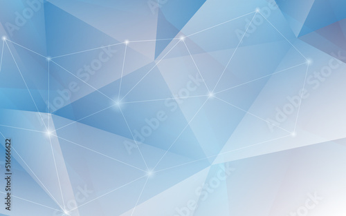 Abstract Modern Background with Lowpoly Triangle Element and Light Blue Color Gradient Color