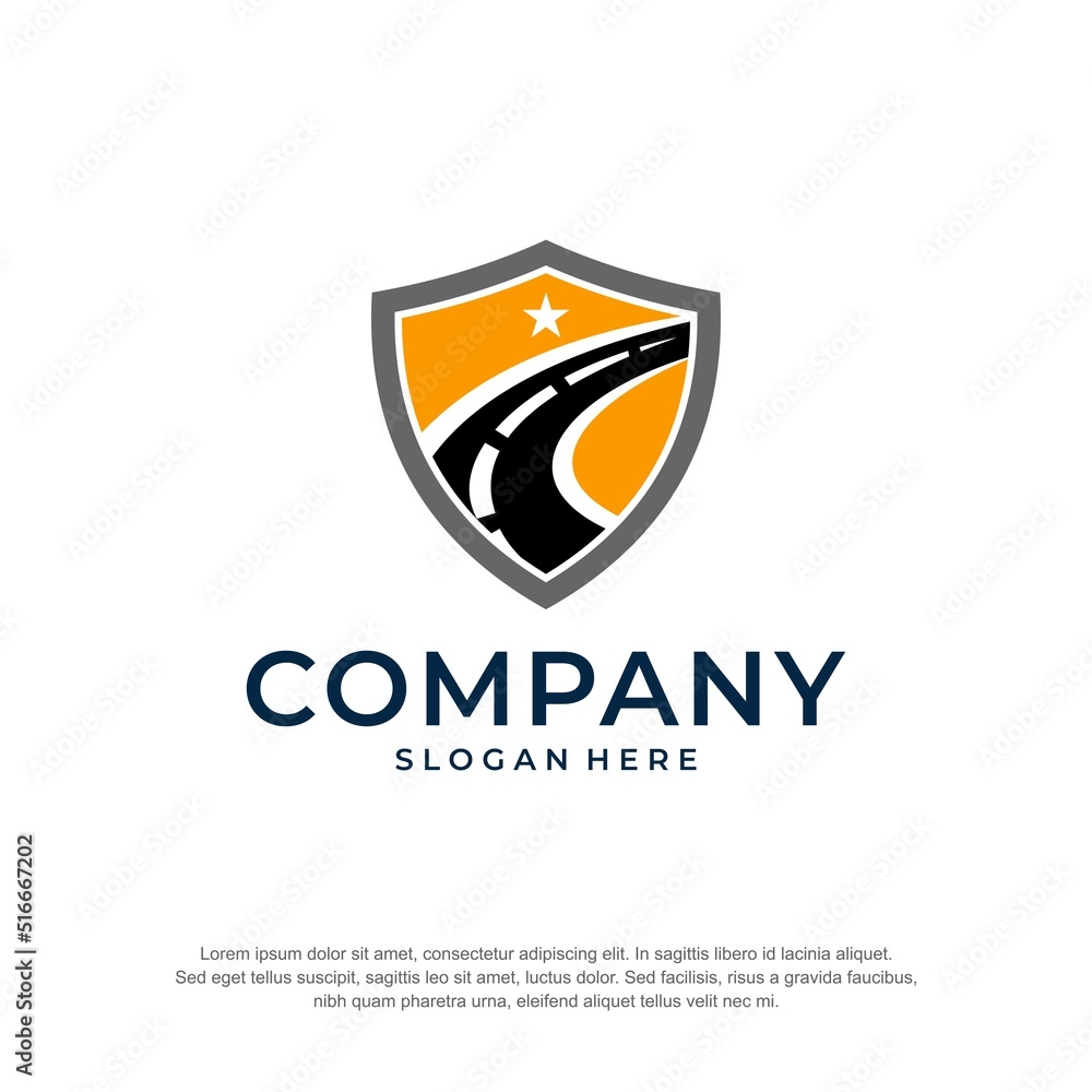 shield star way logo premium vector shield star way logo premium vector