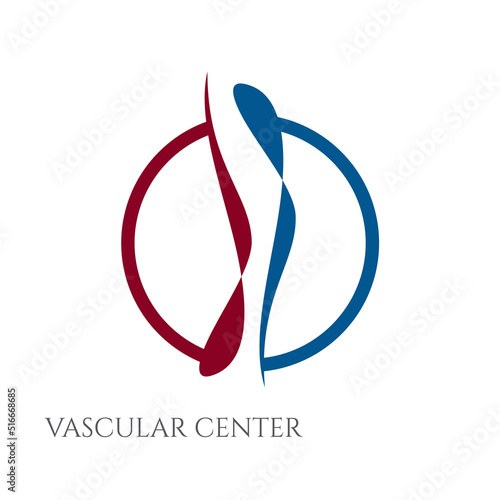 vector vascular and veins center logo, 