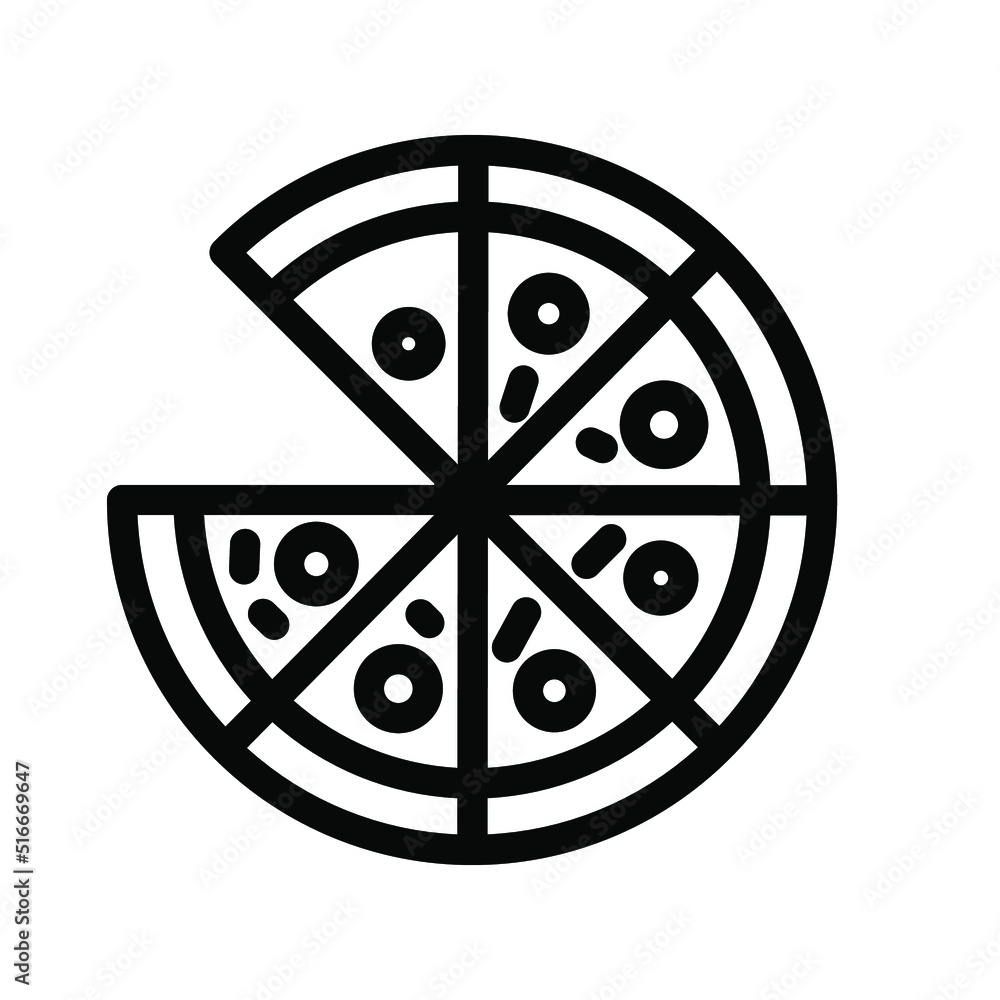 Pizza icon template