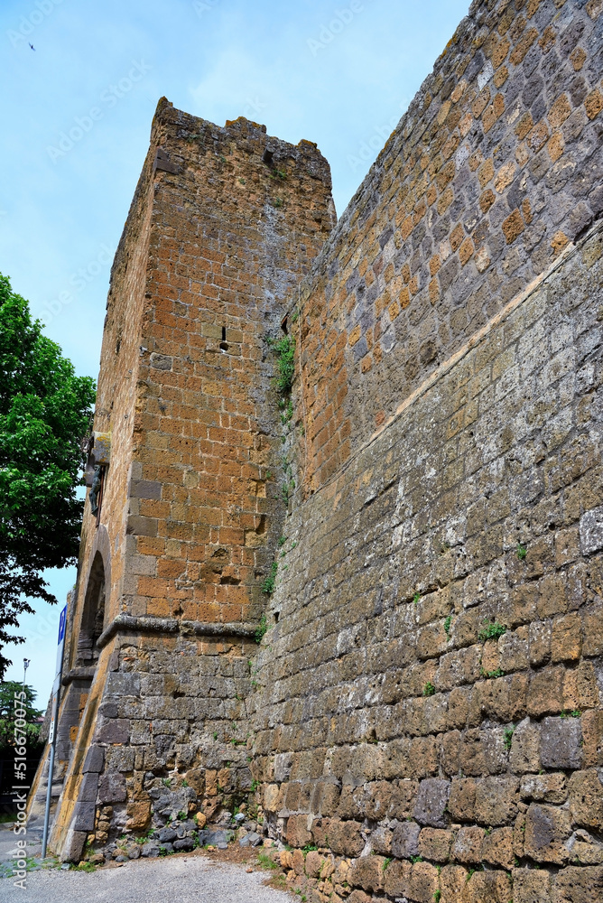 surrounding walls of the Tuscania village Italy surrounding walls of the Tuscania village Italy