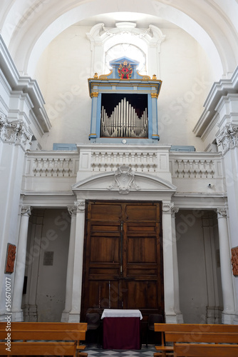 Fototapeta Naklejka Na Ścianę i Meble -  interior of the St. James Cathedral in Baroque style Tuscania Italy