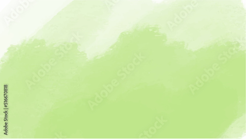 Green watercolor background for your design, watercolor background concept, vector.