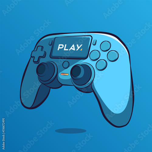 stick controller art illustration