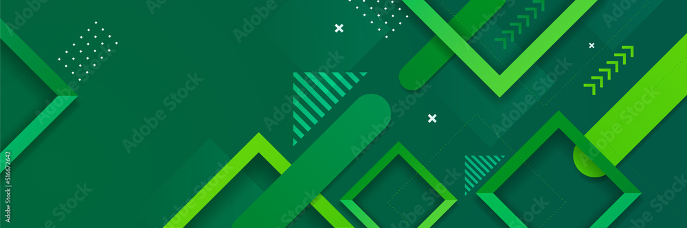 Green abstract banner background. Vector abstract graphic design banner pattern background template. Green abstract banner background. Vector abstract graphic design banner pattern background template.