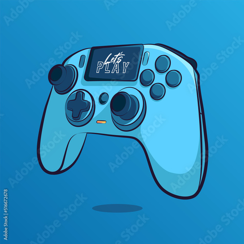 stick controller art illustration