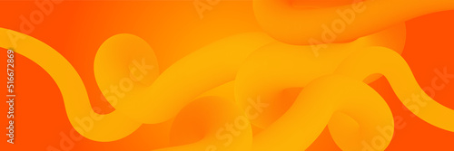 Orange abstract banner background. Vector abstract graphic design banner pattern background template.