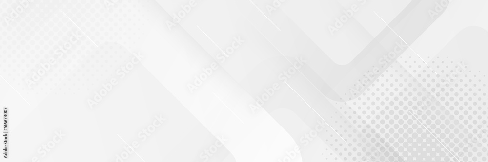 Technology banner design with white and grey arrows. Abstract geometric vector background. White abstract modern background design. Technology banner design with white and grey arrows. Abstract geometric vector background. White abstract modern background design.