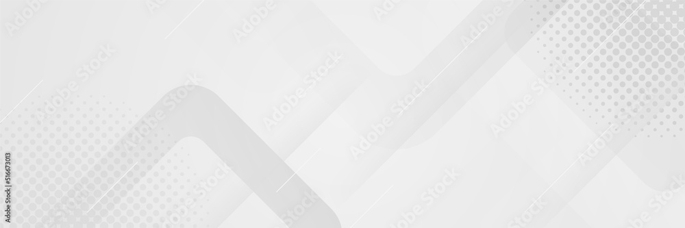 Technology banner design with white and grey arrows. Abstract geometric vector background. White abstract modern background design. Technology banner design with white and grey arrows. Abstract geometric vector background. White abstract modern background design.
