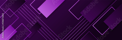 Dark violet background for wide banner. Vector abstract graphic design banner pattern background template.