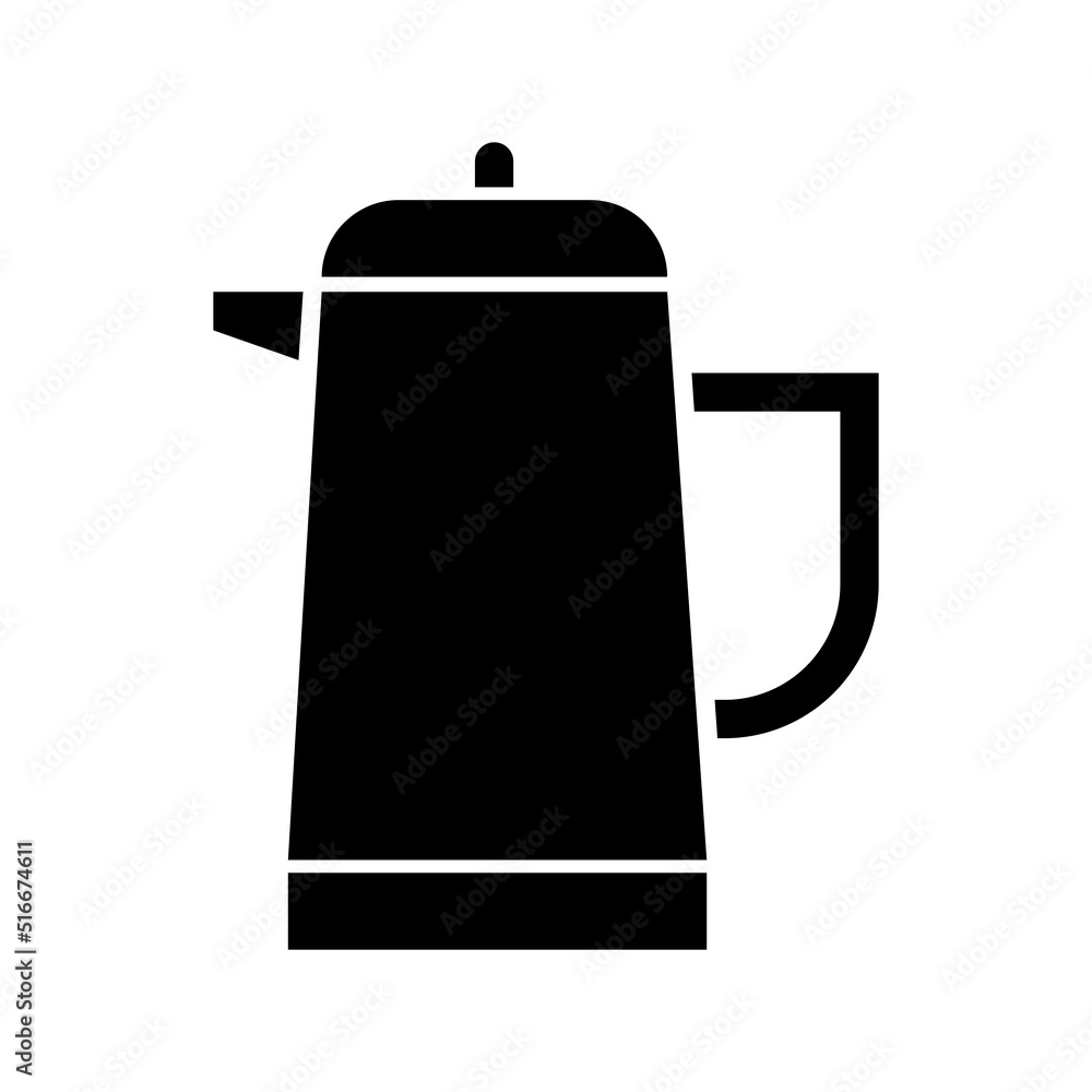 Teapot icon, full black. Vector illustration, suitable for content design, website, poster, banner, menu, or video editing needs Teapot icon, full black. Vector illustration, suitable for content design, website, poster, banner, menu, or video editing needs