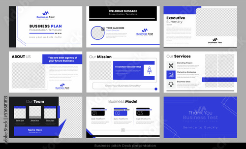 modern business corporate powerpoint presentation template slides design. Creative and modern product presentation template.