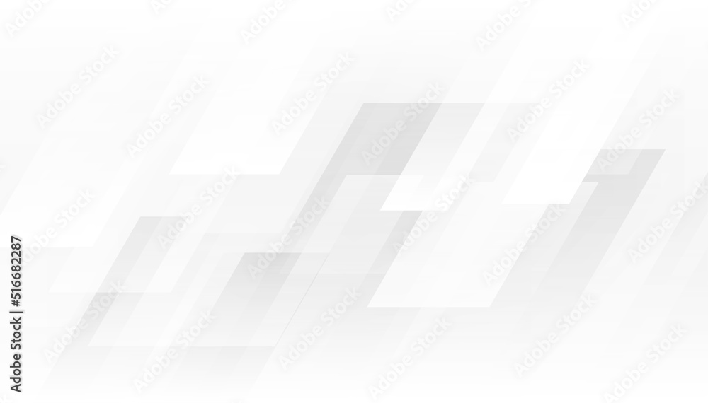 Obraz premium Abstract geometric shapes white and gray color background, vector illustration.
