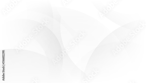 Abstract smooth circle white and gray color background. Vector illustration.