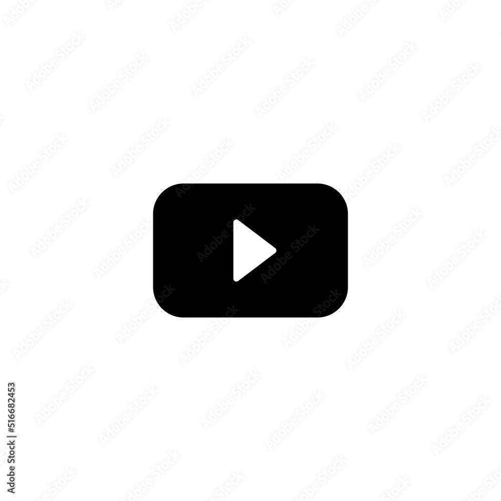 Video simple flat icon design vector Video simple flat icon design vector