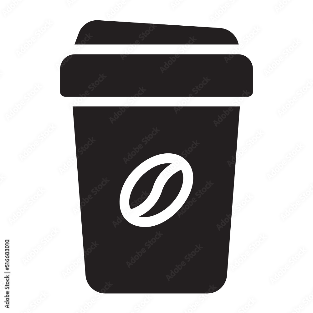 coffee cup glyph icon coffee cup glyph icon