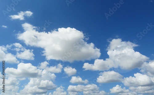 Fototapeta Naklejka Na Ścianę i Meble -  Beautiful clouds in blue sky, natural background
