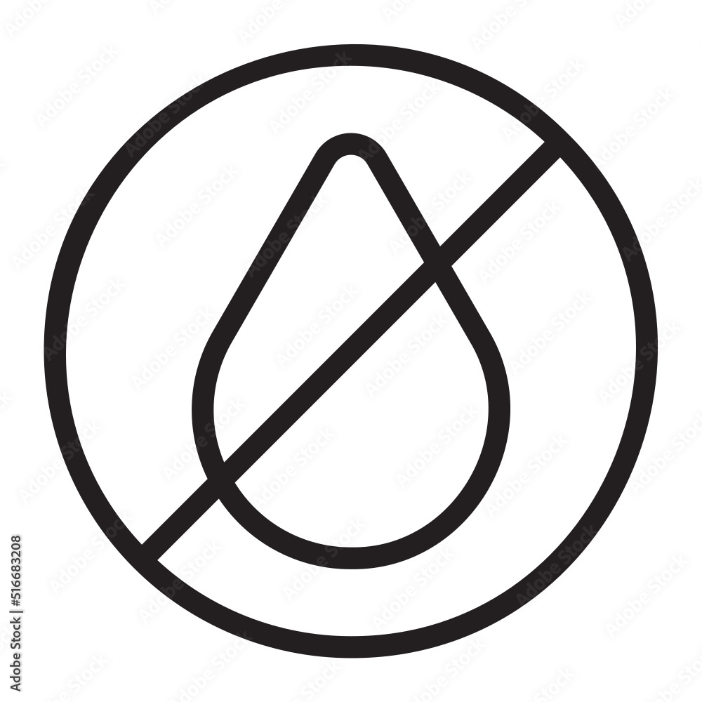 no liquids line icon no liquids line icon