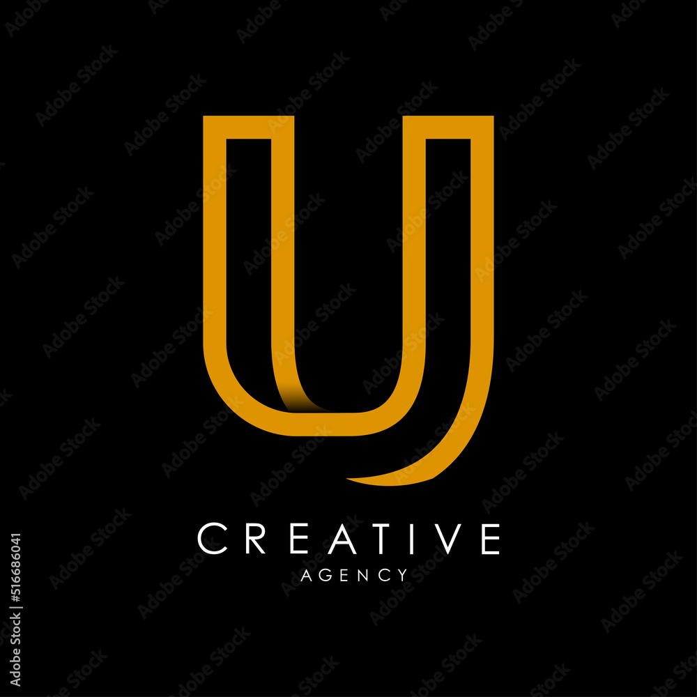 Modern Creative Agency Logo With Bold U Typography Modern Creative Agency Logo With Bold U Typography