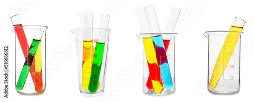 Set of laboratory glassware...