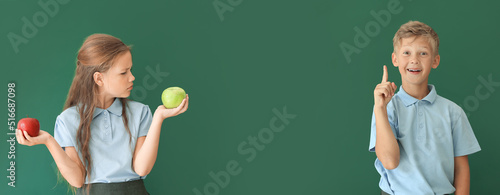 Cute little schoolchildren ...