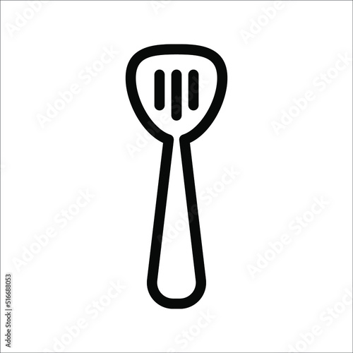 Outline spatula vector icon. Spatula illustration for web  mobile apps  design. Spatula vector symbol.