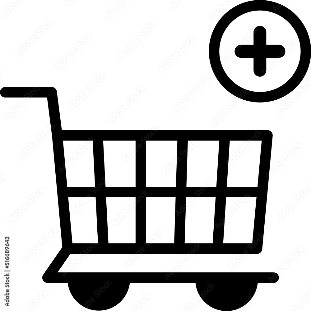 Shopping cart vector icon, flat design. Isolated on white background. Shopping cart vector icon, flat design. Isolated on white background.