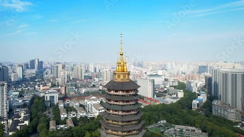 Tianning Temple and Hongmei Park, Changzhou, China photo