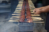 Sate maranggi is an authentic Sundanese food in Indonesia which is commonly found in Purwakarta.                                