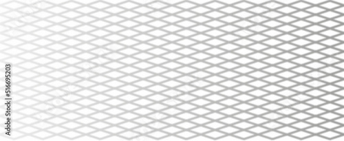 Overlay shadow of rabitz net. Fence reflection on transparent background. Blurred silhouette of grid. Vector illustration. EPS10
